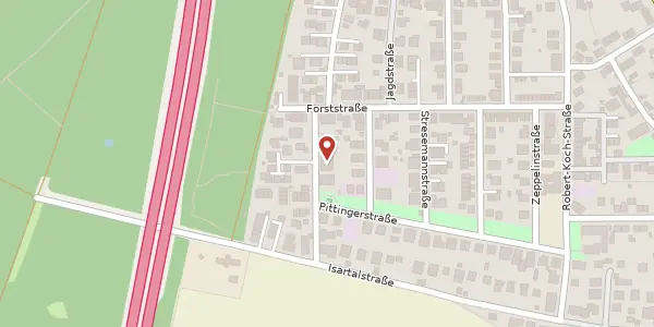 Karte der Umgebung von Lilienthalstr. 10, 82008 Unterhaching
