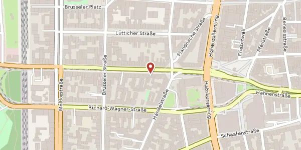 Karte der Umgebung von Aachener Str. 9, 50674 Köln