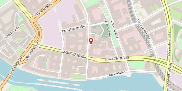 Karte der Umgebung von Klosterstraße 64, 10179 Berlin
