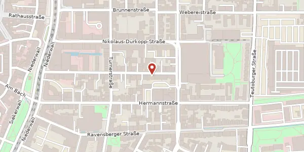 Karte der Umgebung von Marktstr. 40, 33602 Bielefeld