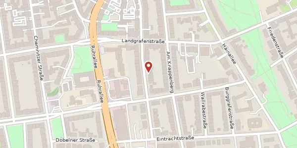 Karte der Umgebung von Meißener Str. 54, 44139 Dortmund