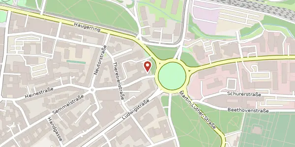 Karte der Umgebung von Berliner Platz 2, 97080 Würzburg