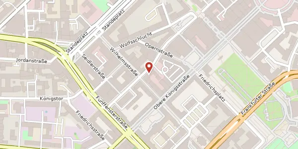 Karte der Umgebung von Wilhelmsstraße 19, 34117 Kassel