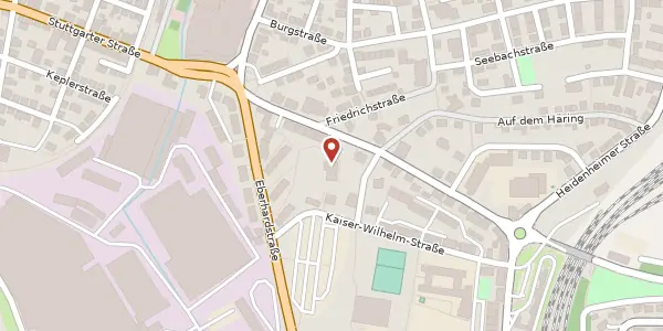 Karte der Umgebung von Bahnhofstraße 79, 73312 Geislingen