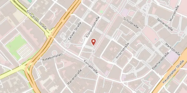 Karte der Umgebung von Königstraße 64, 70173 Stuttgart