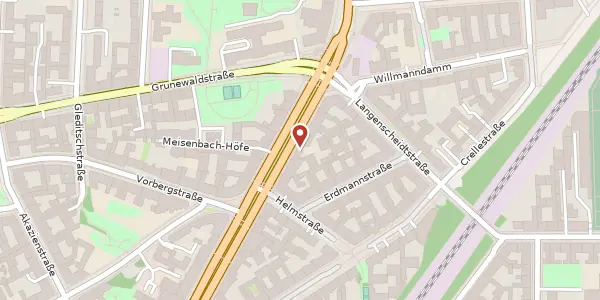 Karte der Umgebung von Hauptstraße 156, 10827 Berlin