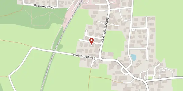 Karte der Umgebung von Alex-Gugler-Str. 24, 83666 Waakirchen