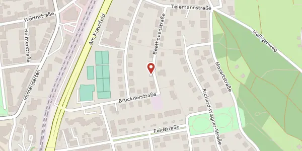 Karte der Umgebung von Beethovenstraße 25, 31141 Hildesheim