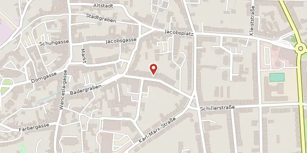 Karte der Umgebung von Schweizergartenstraße 1d, 04808 Wurzen
