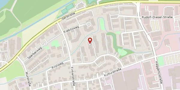 Karte der Umgebung von Eulenweg 19, 85356 Freising