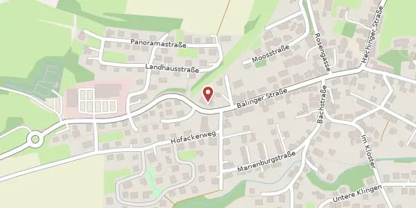 Karte der Umgebung von Balinger Straße 32, 72406 Bisingen