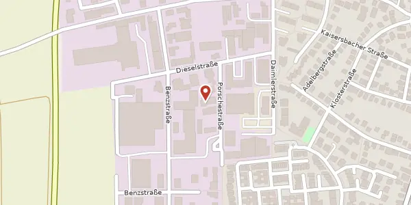 Karte der Umgebung von Porschestraße 6, 70736 Fellbach
