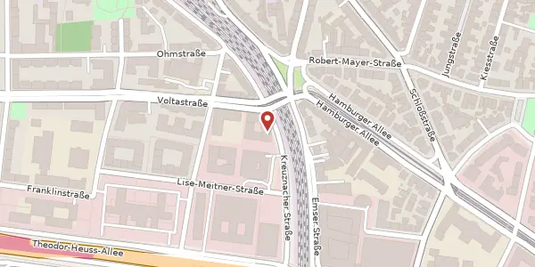 Karte der Umgebung von Kreuznacher Str. 30, 60486 Frankfurt