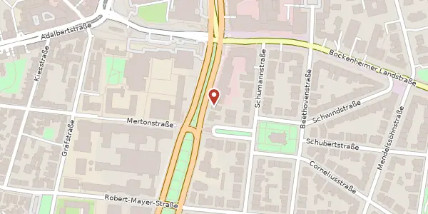 Karte der Umgebung von Senckenberganlage 28, 60325 Frankfurt