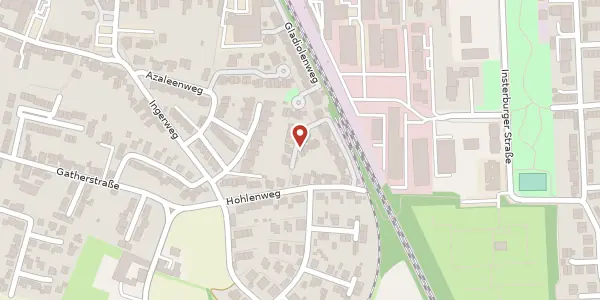 Karte der Umgebung von Kornblumenweg 29, 40670 Meerbusch