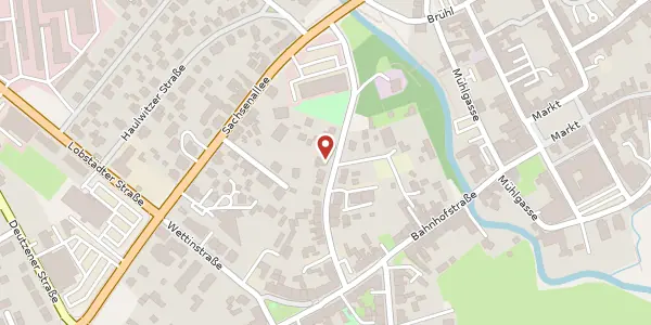 Karte der Umgebung von Angerstraße 25, 04552 Borna
