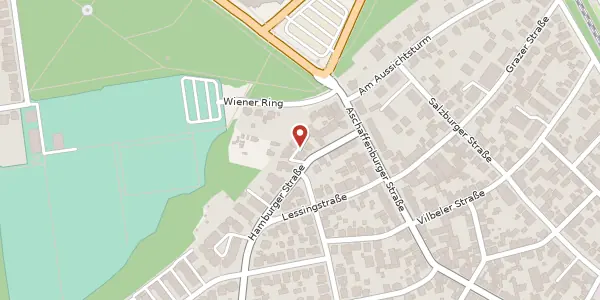 Karte der Umgebung von Hamburger Str. 96A, 63073 Offenbach