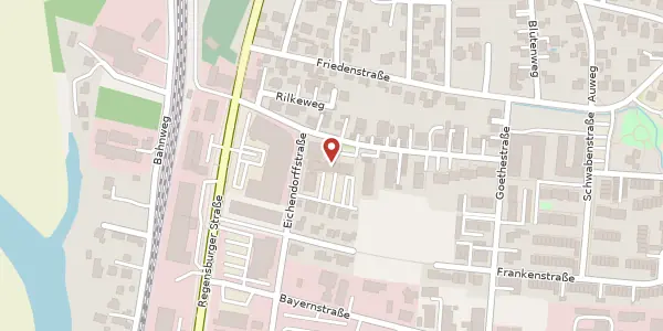Karte der Umgebung von Gerhart-Hauptmann-Str. 6, 93128 Regenstauf