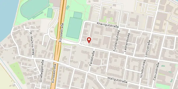Karte der Umgebung von Gartenstraße 76, 78462 Konstanz