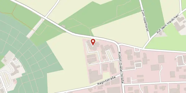 Karte der Umgebung von Rudolf-Diesel-Str. 115, 46485 Wesel