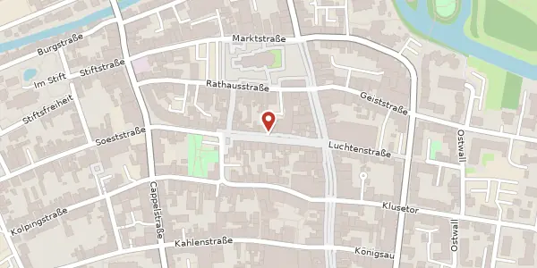 Karte der Umgebung von Poststr. 9, 59555 Lippstadt
