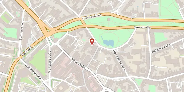 Karte der Umgebung von Veltmanplatz 8a, 52062 Aachen