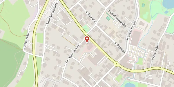 Karte der Umgebung von Bahnhofstraße 7, 36448 Bad Liebenstein