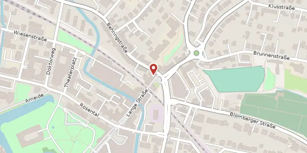 Karte der Umgebung von Lange Str. 84, 32756 Detmold