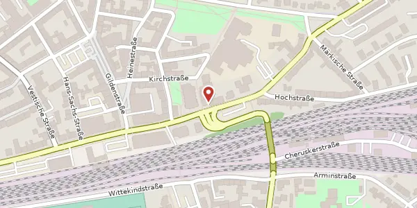 Karte der Umgebung von Bottroper Str. 175, 46117 Oberhausen