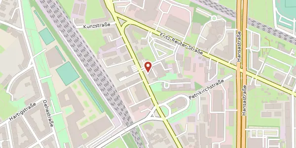 Karte der Umgebung von Großenhainer Straße 32, 01097 Dresden