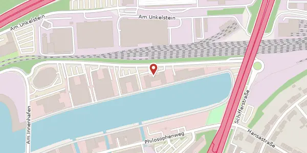Karte der Umgebung von Schifferstr. 210, 47059 Duisburg