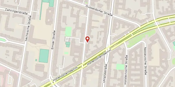 Karte der Umgebung von Pfalzburger Straße 63, 10719 Berlin