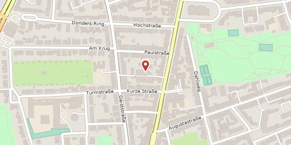 Karte der Umgebung von Hammer Str. 92, 48153 Münster