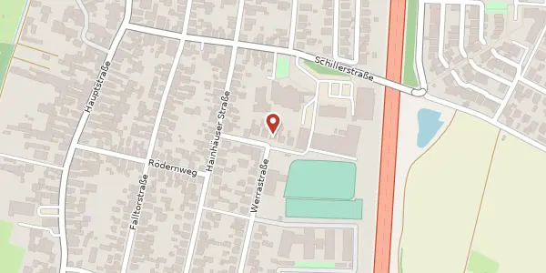 Karte der Umgebung von Am Sportplatz 4, 63110 Rodgau