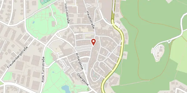 Karte der Umgebung von Hauptstraße 119, 69469 Weinheim