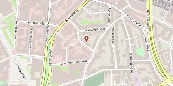 Karte der Umgebung von Bertastraße 10, 30159 Hannover