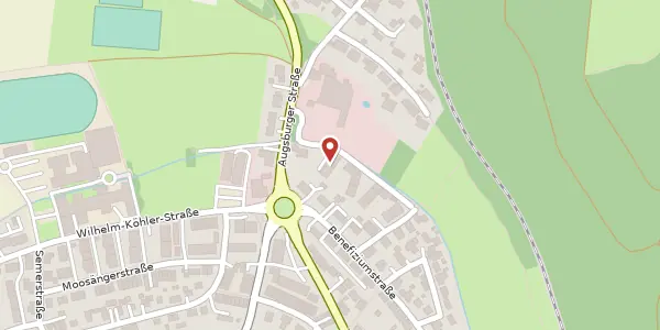 Karte der Umgebung von Adalbert-Keis-Str. 7, 86956 Schongau