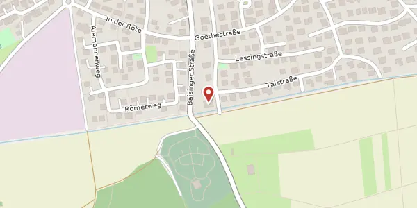 Karte der Umgebung von Kaisergartenstraße 38, 71159 Mötzingen