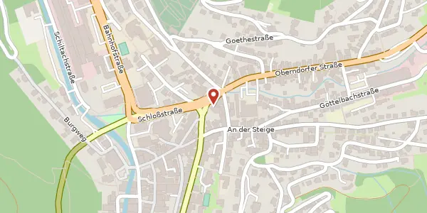 Karte der Umgebung von Oberndorfer Straße 44, 78713 Schramberg