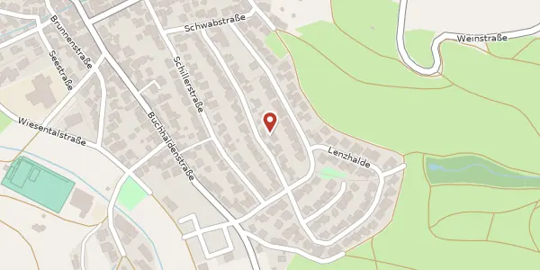 Karte der Umgebung von Lessingstraße 25, 71384 Weinstadt