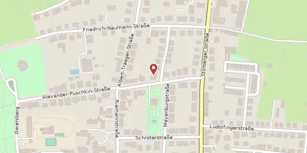 Karte der Umgebung von Alexander-Puschkin-Straße 6, 99734 Nordhausen