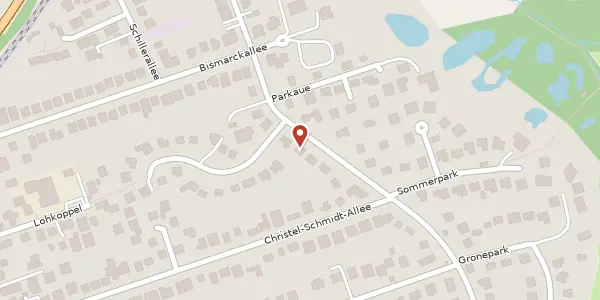 Karte der Umgebung von Parkallee 6, 22926 Ahrensburg