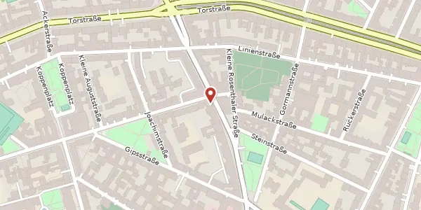 Karte der Umgebung von Rosenthaler Straße 9, 10119 Berlin