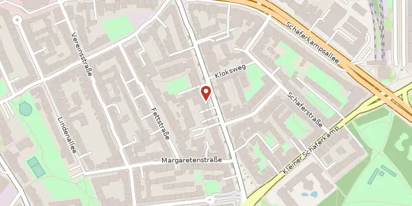 Karte der Umgebung von Weidenallee 43, 20357 Hamburg