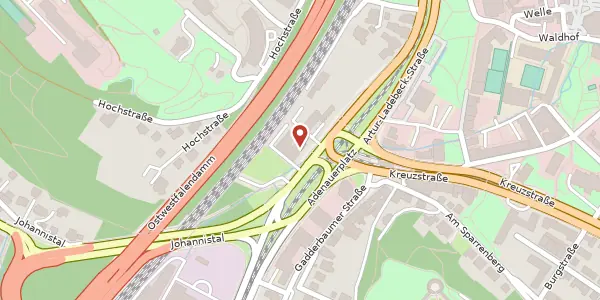 Karte der Umgebung von Adenauerplatz 4, 33602 Bielefeld