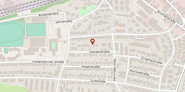 Karte der Umgebung von Herderstraße 8, 71522 Backnang