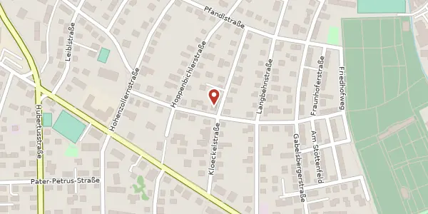 Karte der Umgebung von Kloeckelstr. 15, 83022 Rosenheim