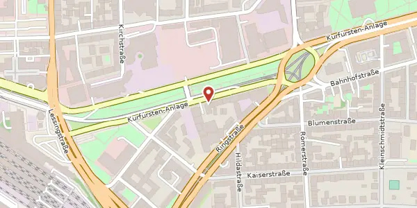 Karte der Umgebung von Kurfürsten-Anlage 59, 69115 Heidelberg