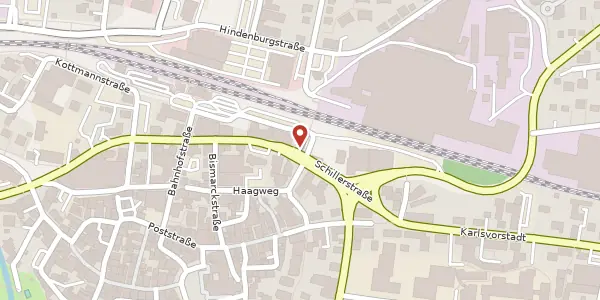 Karte der Umgebung von Schillerstraße 57, 74613 Öhringen