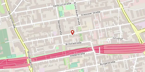 Karte der Umgebung von Juliusstraße 52, 12051 Berlin